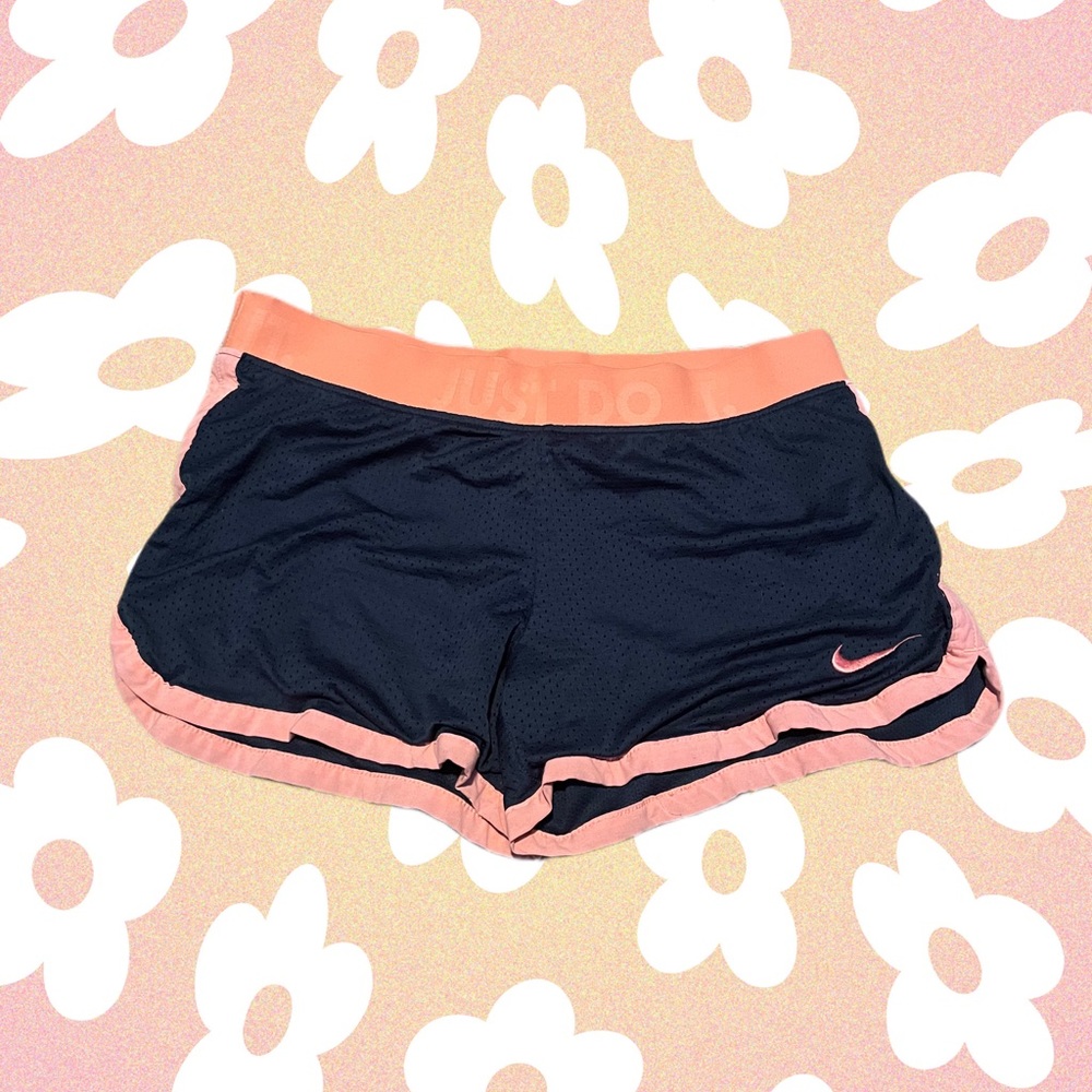 Women's Small Navy & Coral Dri-Fit Running shorts